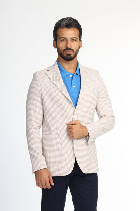 Slim Fit Blazer Beige