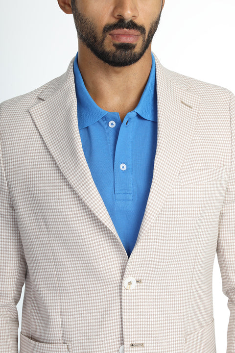 Slim Fit Blazer Beige