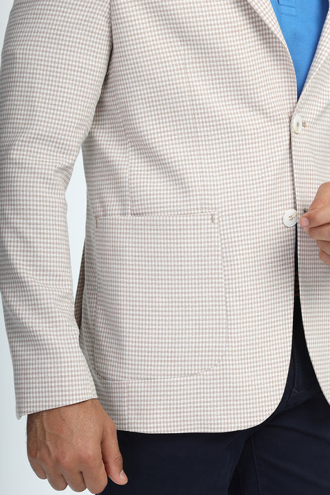 Slim Fit Blazer Beige
