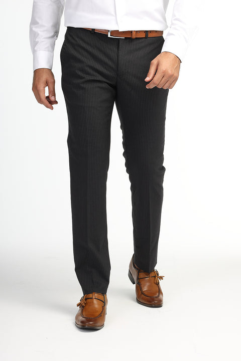 Slim Fit Classic Pants Gray