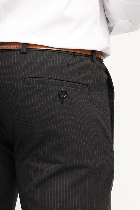 Slim Fit Classic Pants Gray