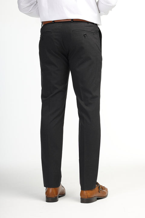 Slim Fit Classic Pants Gray