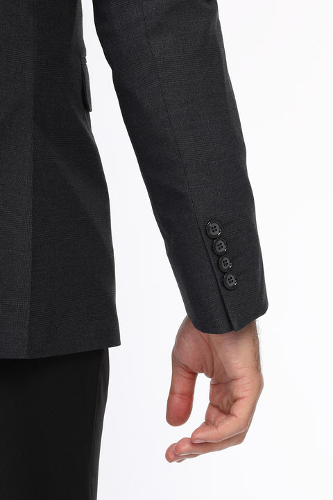 Slim Fit Suit Dark Gray