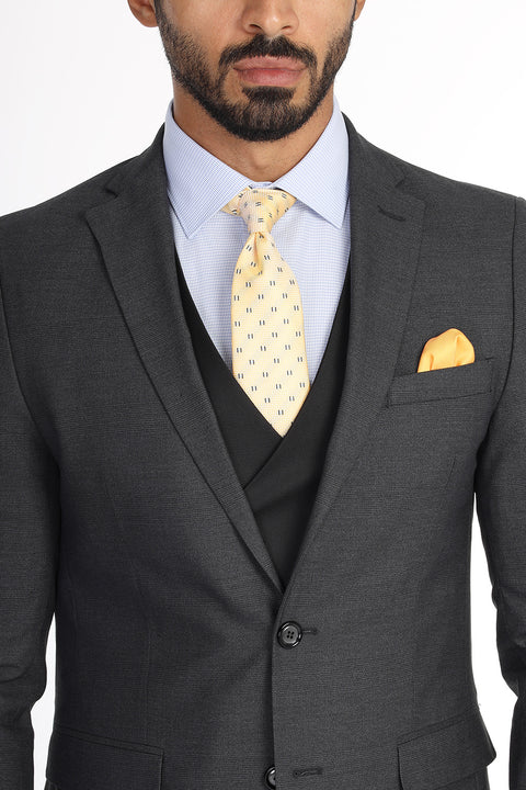 Slim Fit Suit Dark Gray