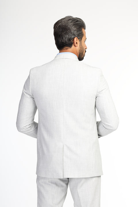 Slim Fit Suit Light Gray