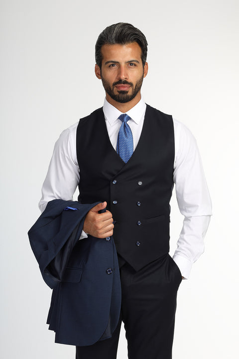 Slim Fit Suit Dark Blue