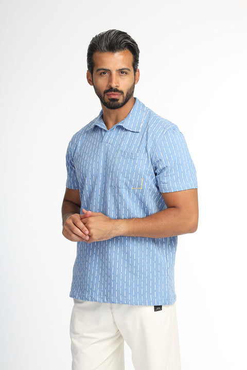 Polo Shirt Regular Fit Light Blue