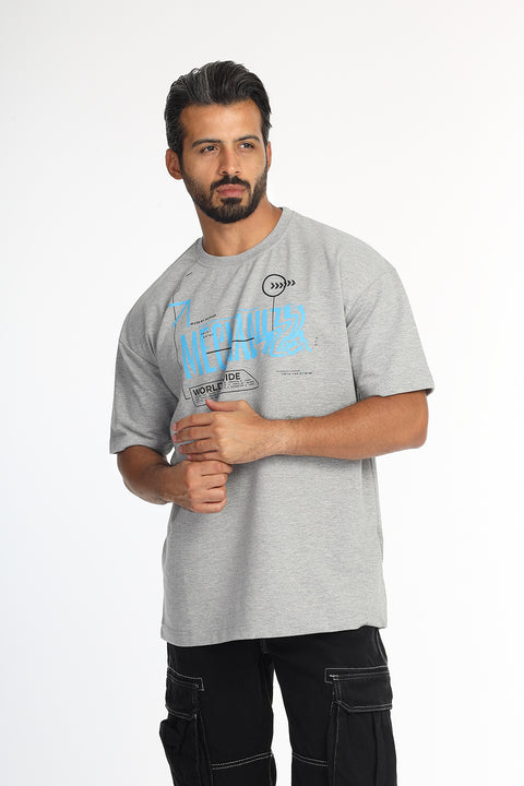 Over Size T-Shirt Gray