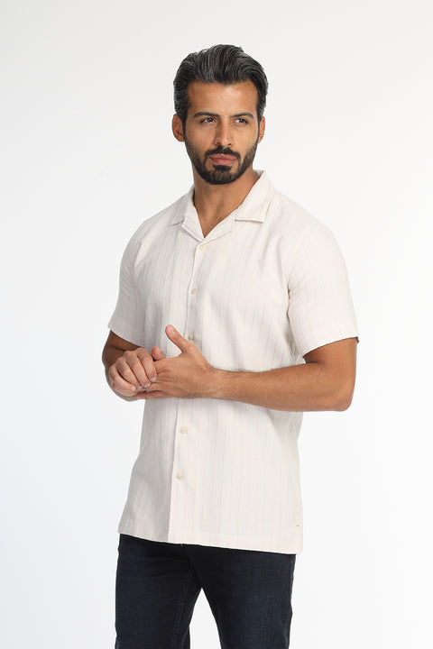 New Fit Shirt Half Beige