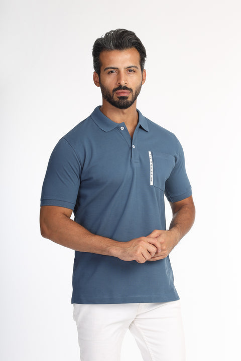 Polo Shirt Regular Fit Blue