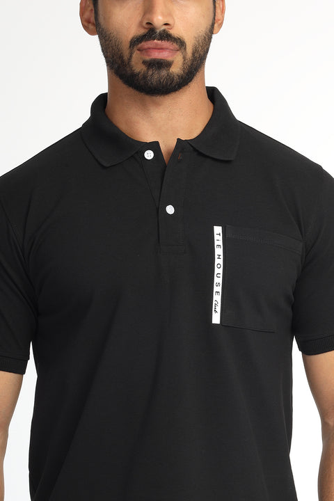 Polo Shirt Regular Fit Black