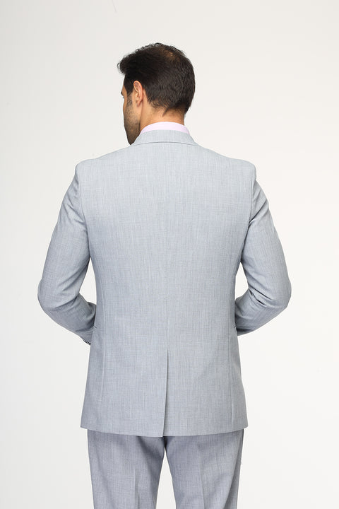 Slim Fit Suit Light Blue