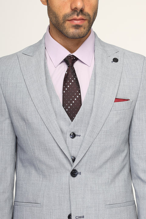 Slim Fit Suit Light Blue