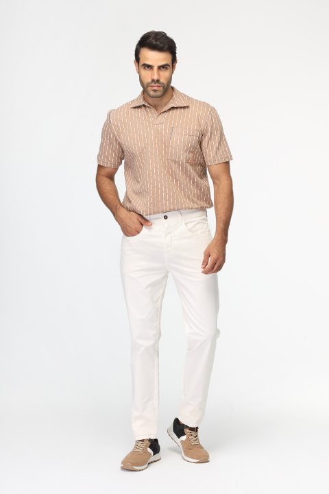 Slim Fit Chino Off White