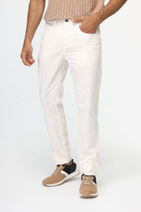 Slim Fit Chino Off White