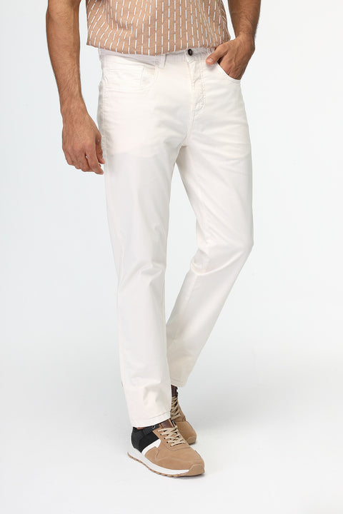 Slim Fit Chino Off White
