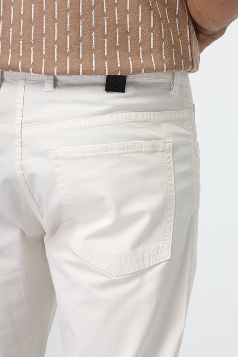 Slim Fit Chino Off White