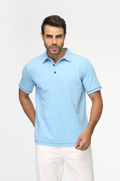 Polo Shirt Regular Fit Light Blue