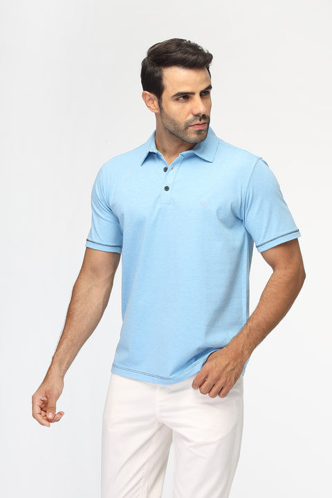 Polo Shirt Regular Fit Light Blue
