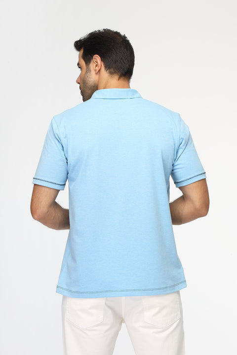 Polo Shirt Regular Fit Light Blue