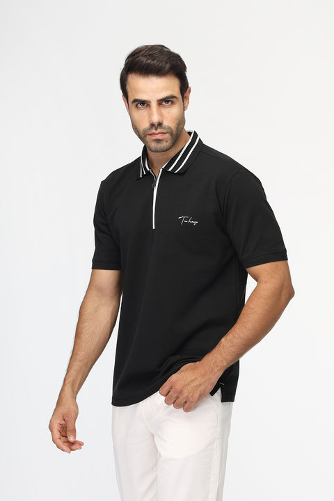 Polo Shirt Regular Fit Black