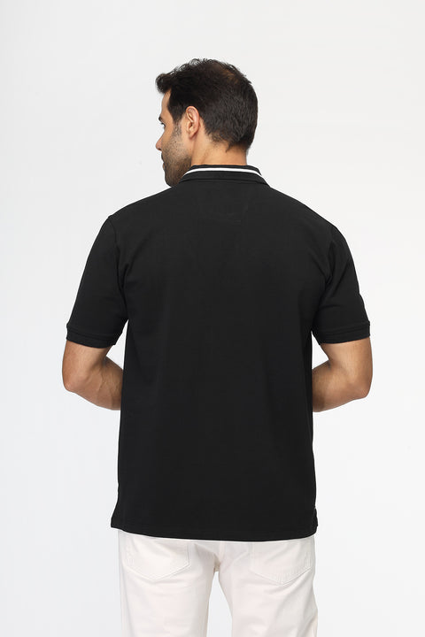 Polo Shirt Regular Fit Black