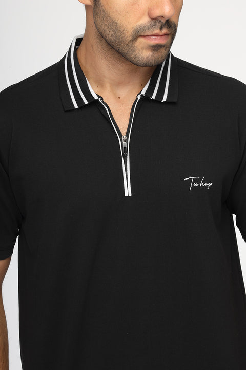 Polo Shirt Regular Fit Black