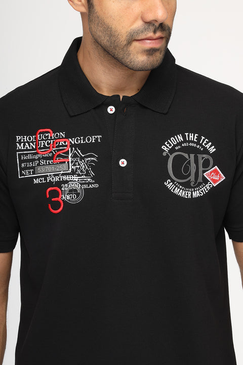 Polo Shirt Regular Fit Black