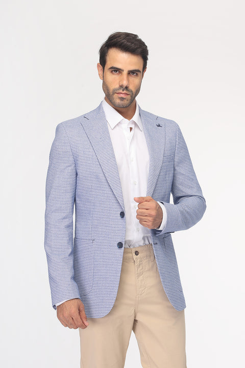 Slim Fit Blazer Blue