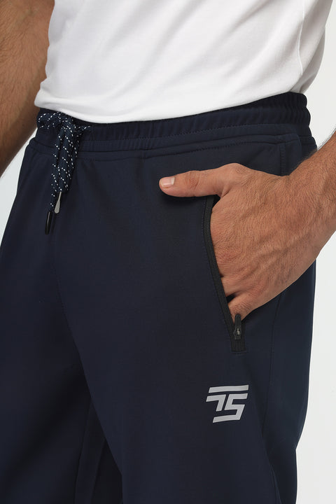 Slim Fit Sports Pants Dark Blue