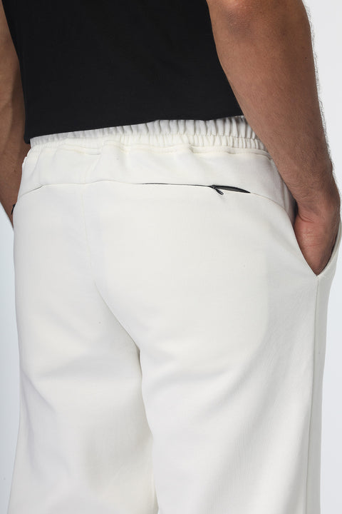 Regular Fit Sweat Pants Off White