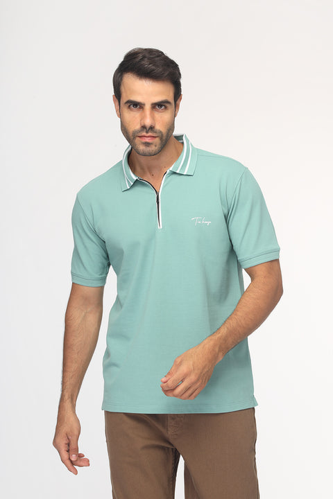 Polo Shirt Regular Fit Light Green