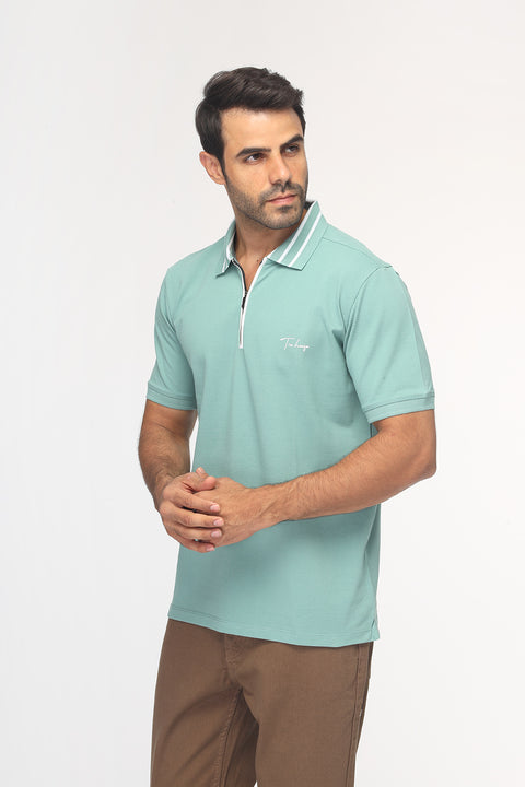 Polo Shirt Regular Fit Light Green