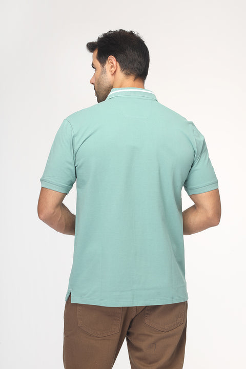 Polo Shirt Regular Fit Light Green
