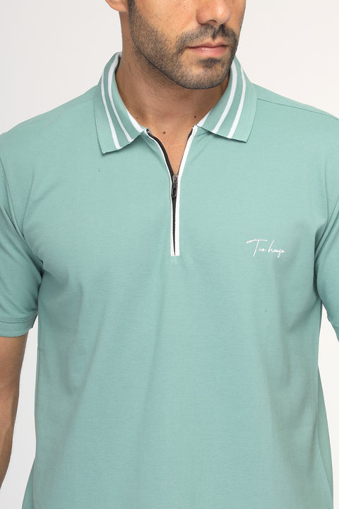 Polo Shirt Regular Fit Light Green