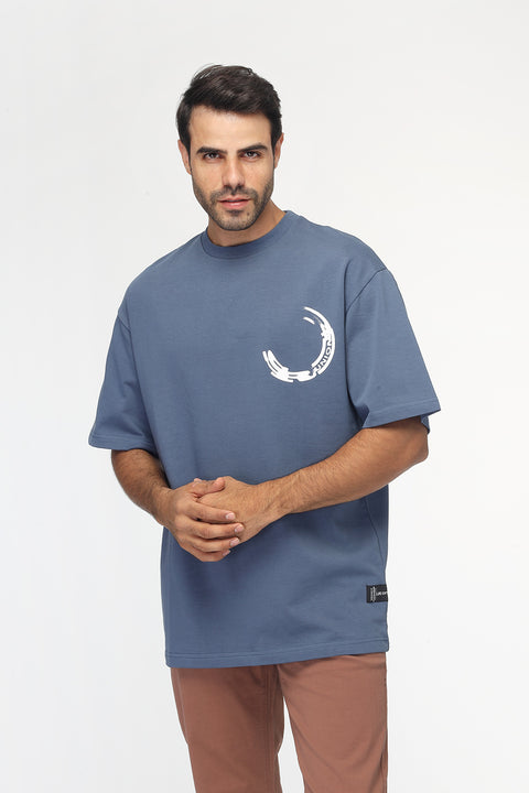 Over Size T-Shirt Blue
