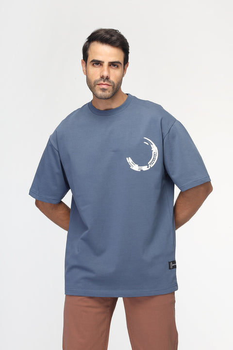 Over Size T-Shirt Blue