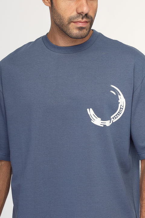 Over Size T-Shirt Blue