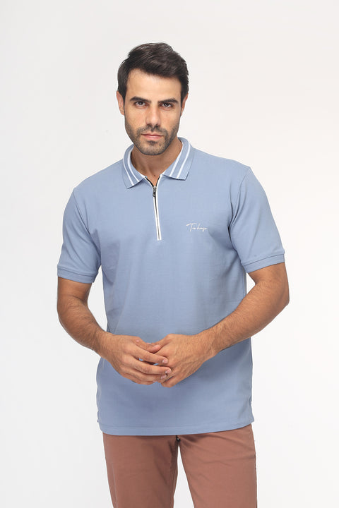 Polo Shirt Regular Fit Light Blue