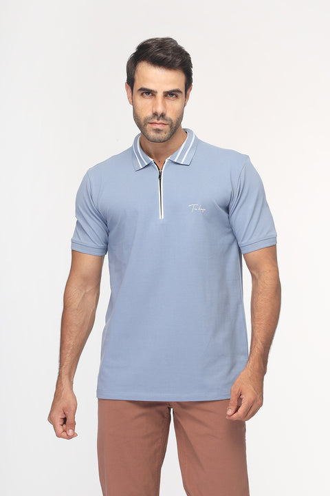 Polo Shirt Regular Fit Light Blue