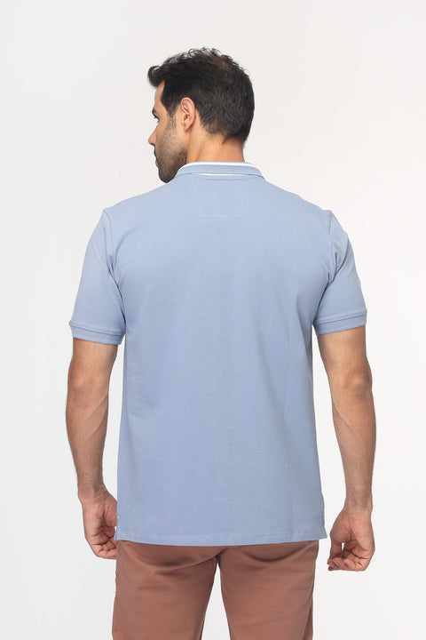 Polo Shirt Regular Fit Light Blue