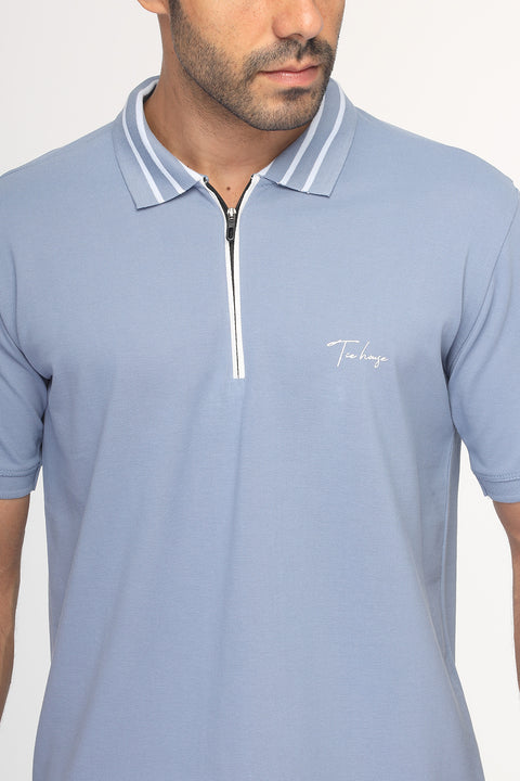 Polo Shirt Regular Fit Light Blue