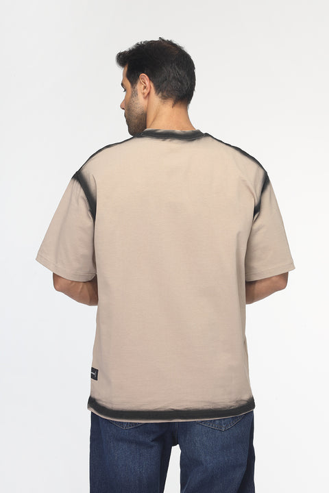 Over Size T-Shirt Beige