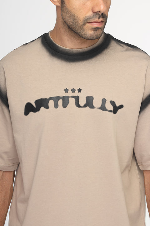 Over Size T-Shirt Beige