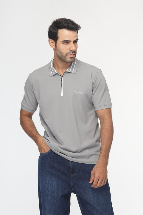 Polo Shirt Regular Fit Gray