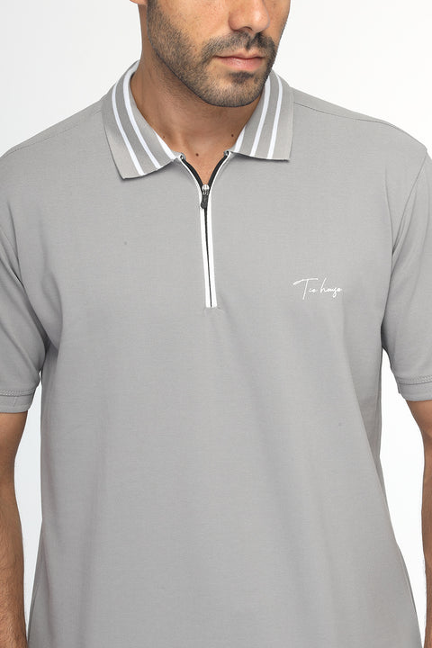 Polo Shirt Regular Fit Gray