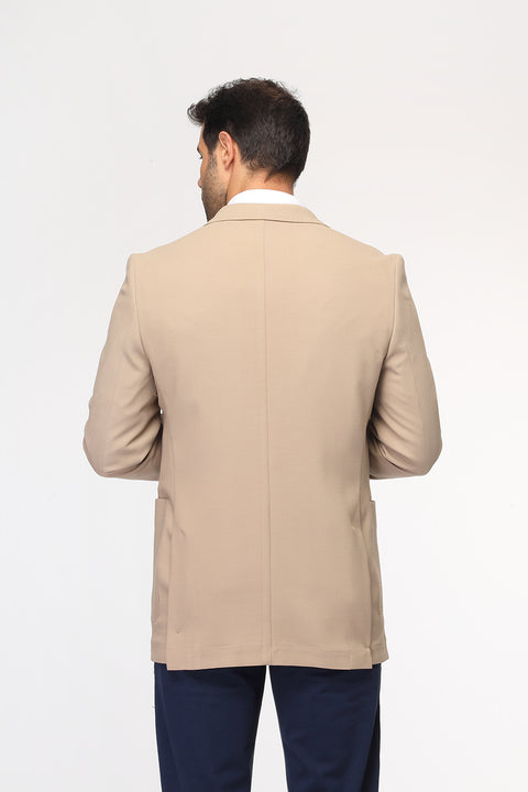 Slim Fit Blazer Beige