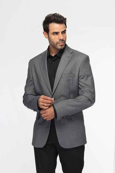 Regular Fit Blazer Gray