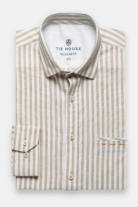 Regular Fit Shirt Beige
