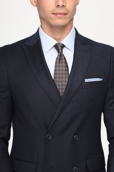 Slim Fit Suit Dark Blue